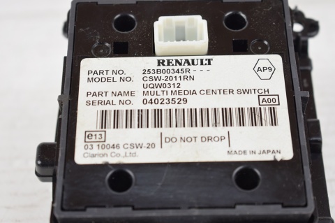 PANEL STEROWANIA NAWIGACJI RENAULT LAGUNA III 253B00345R