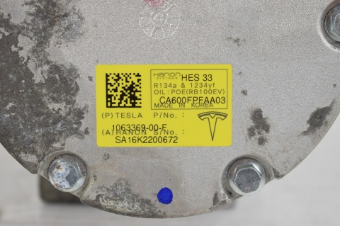 KOMPRESOR KLIMATYZACJI TESLA MODEL S X 106336900F CA600FPFAA03