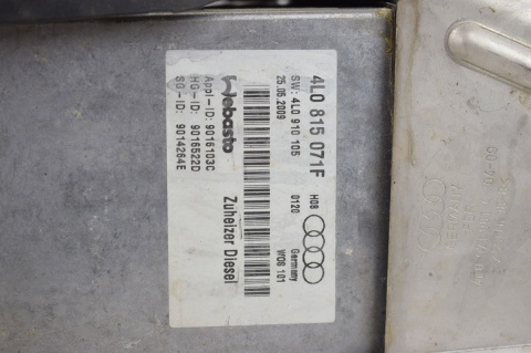 OGRZEWANIE POSTOJOWE WEBASTO AUDI Q7 4L0815071F