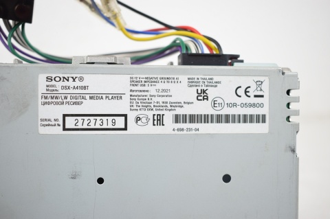 RADIO RADIOODTWARZACZ SONY DSX-A410BT