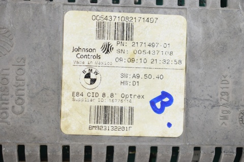 WYŚWIETLACZ EKRAN NAWIGACJI BMW X1 E84 2171497