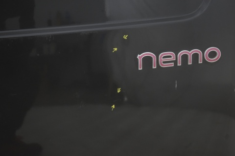 DRZWI TYLNE TYŁ PRAWE BIPPER NEMO FIORINO