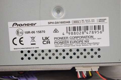 RADIOODTWARZACZ RADIO PIONEER SPH-DA160DAB FORD PEUGEOT FIAT