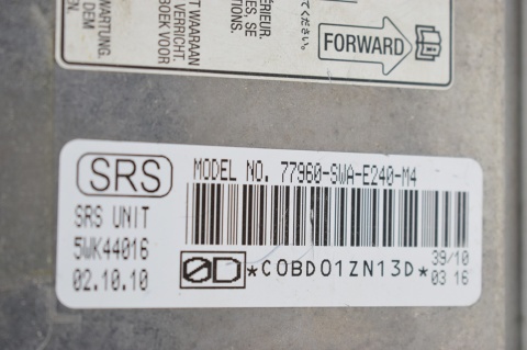 MODUŁ STEROWNIK SENSOR AIRBAG HONDA CR-V III 77960-SWA-E240-M4
