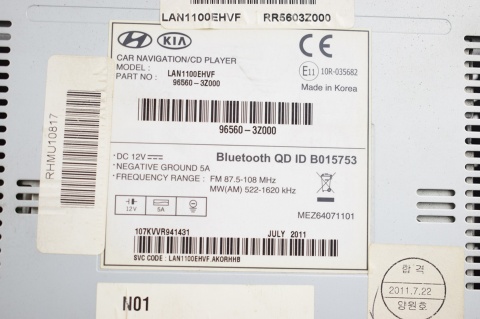 RADIO NAWIGACJA HYUNDAI i40 I 96560-3Z000