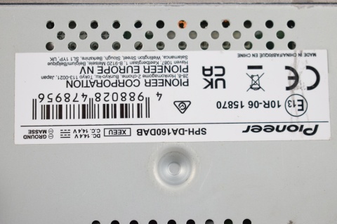 RADIOODTWARZACZ RADIO PIONEER SPH-DA160DAB FORD PEUGEOT FIAT